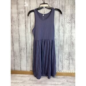 Hi Mone Women Casual Tank Dress Size Small Purple Jersey Loose Sleeveless